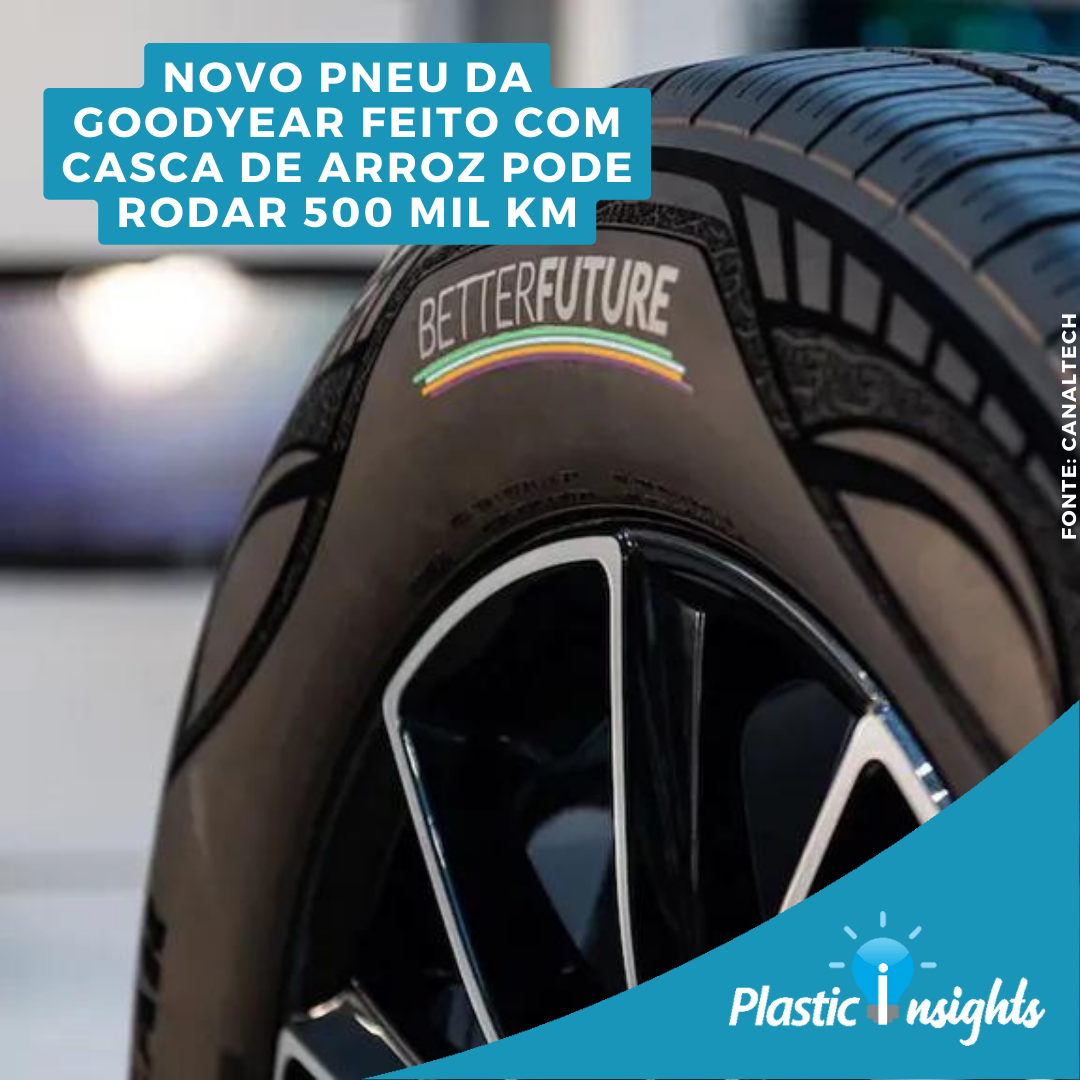 Goodyear apresenta pneu feito de arroz que promete durar 500 mil quilómetros